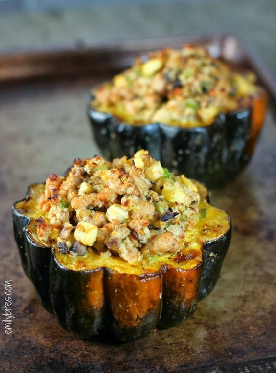 Fall Roasted Vegetable and Tapenade Stuffed Acorn Squash – Olive Harvest