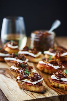 Brie and Fig Jam Crostini