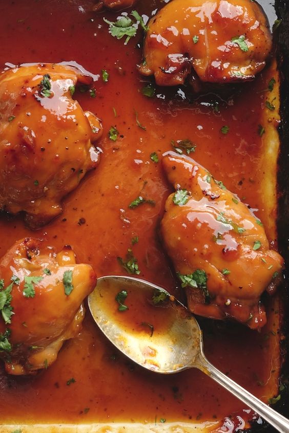 Apricot Glazed Roasted Chicken