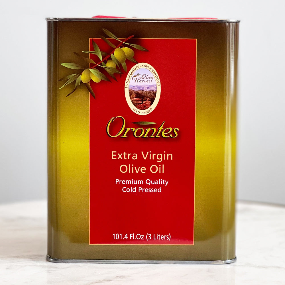 Orontes EVOO Extra Virgin Olive Oil, 3L tin Olive Harvest